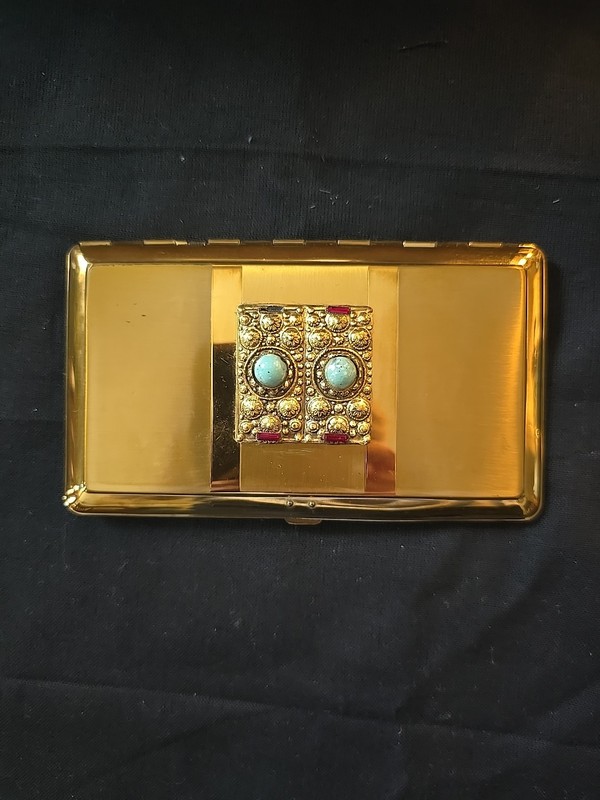 Vintage Metal Cigarette Box