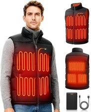 Heated Vest for Men, 16000mAh 7.4V Battery Pack Included, Size: X-Large