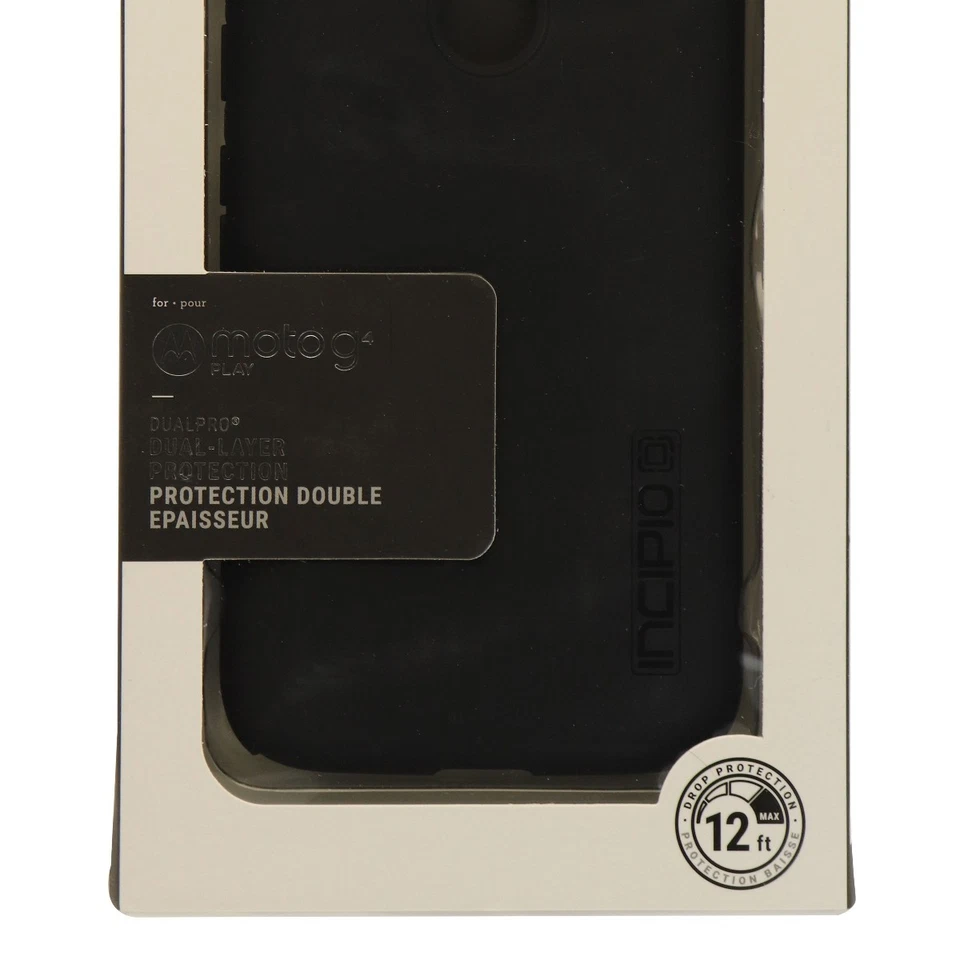 Funda Protectora Serie Incipio DualPro para Motorola Moto G4 Play - Negra Foto 3 de 3