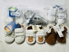 6 Pair New Baby Shoes, Size 0-3 Mos.