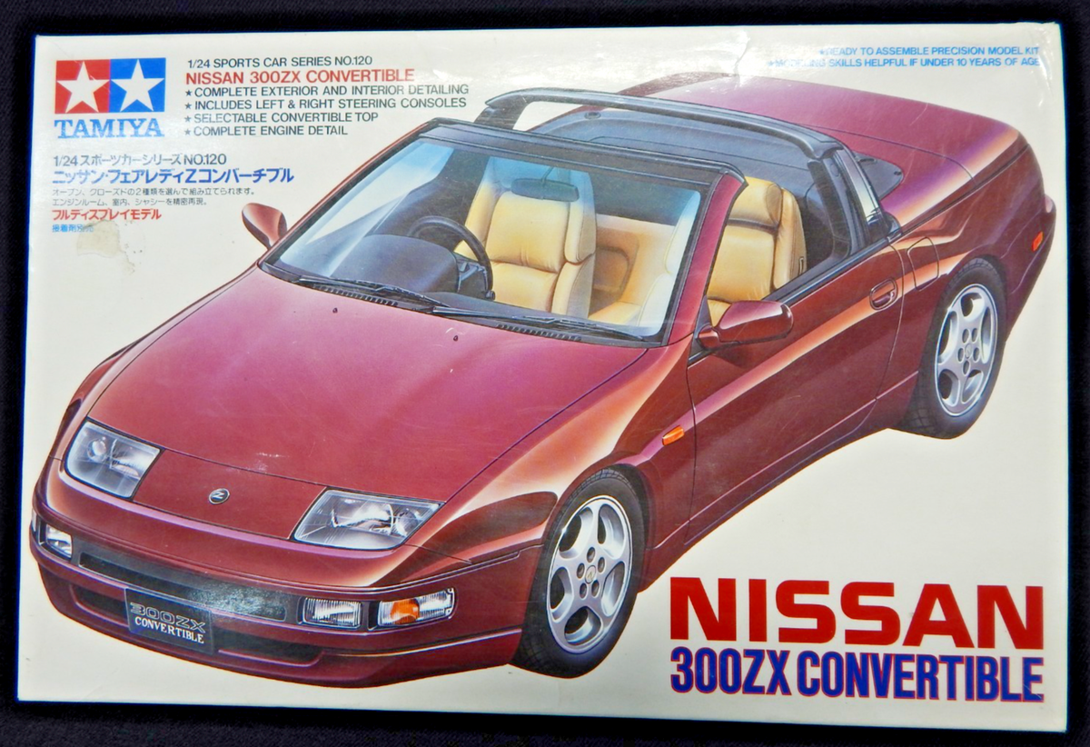1993 TAMIYA NISSAN New Z 300zx Convertible Car Plastic Model Kit 1