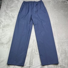 Vintager Columbia Rain Pants Men Large Navy Blue PVC Gorpcore Outdoors Rainproof