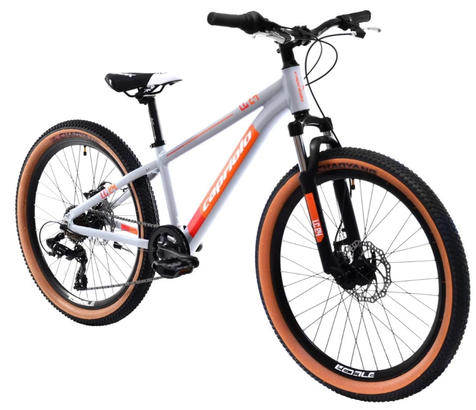 24 Zoll ALU Mountainbike Capriolo LC240 2D FS, Shimano 7G - grey orange, B-WARE - Bild 2 von 4