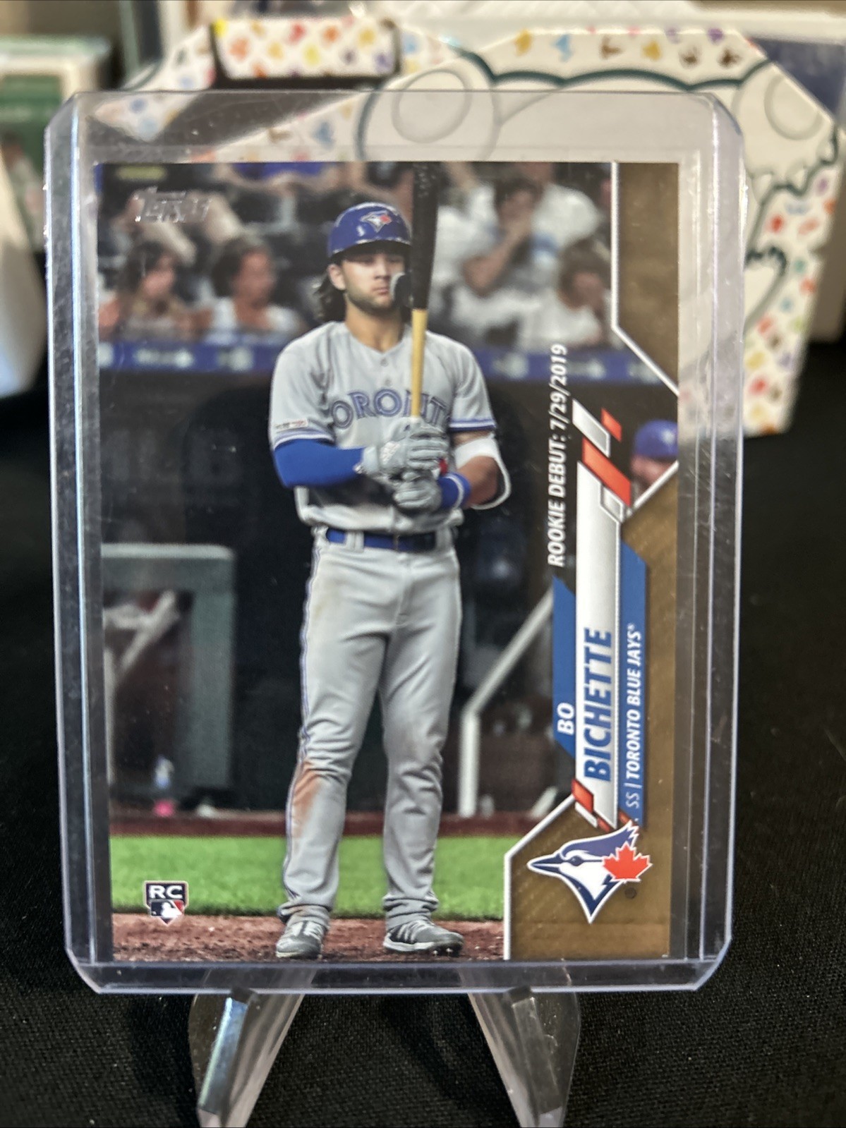 2020 Topps Update Bo Bichette Rookie Debut Grey Jersey #U-1 RC Gold /2020