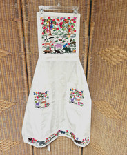 Handmade and Hand Embroidered Wild Animals Adult Apron