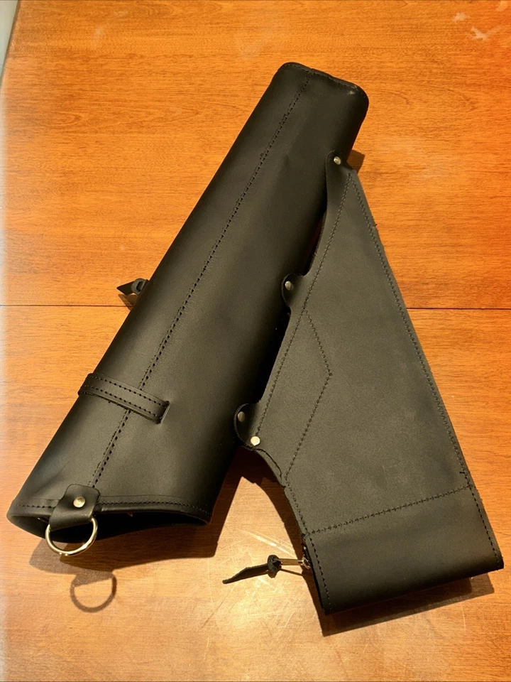 Cinturón de cadera de cuero negro NEET flecha objetivo carcaj tiro con arco para zurdos EE. UU.🔥RP $151 Foto 3 de 4
