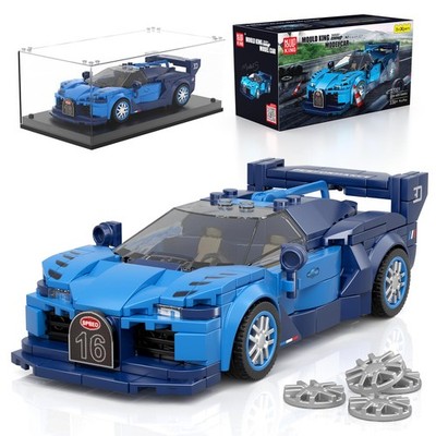 Mould King Super Sports Car Building Set with Display Case, 375 Piece Race Ca...