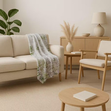 Premium Machine Washable ASB814 Olive 50 In. X 70 In. Sherpa Throw Blanket