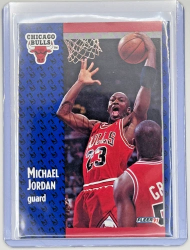 1991-92 Fleer Michael Jordan #29 Chicago Bulls HOF - Near Mint - Sharp!