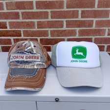 JOHN DEERE HATS LOT OF TWO 2 
