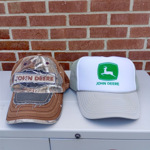 JOHN DEERE HATS LOT OF TWO (2)