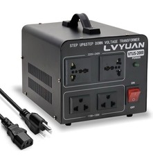 LVYUAN Voltage Transformer Converter 2000 Watt Step Up/Down Convert from 110-120