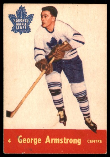 George Armstrong #4 1955 Parkhurst card