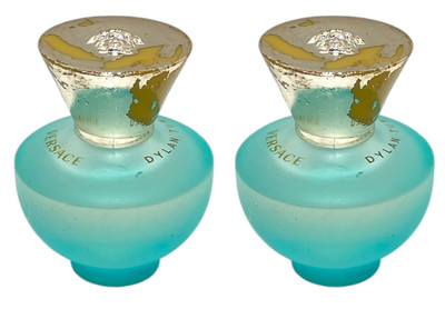 Versace Dylan Turquoise EDT Splash (0.17fl.oz/5ml) Lot Of 2 