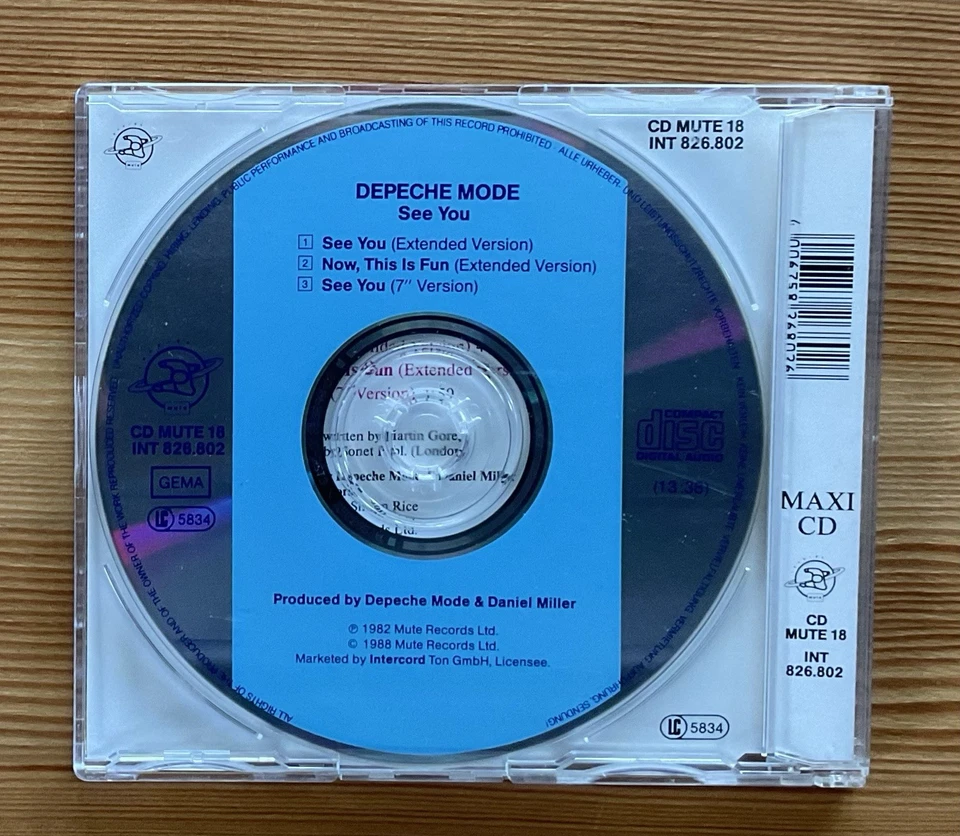 DEPECHE MODE See You Extended Version 1988 German Import Maxi CD Single Mute - Image 4 of 4