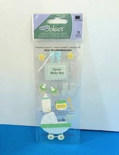 FREE SHIP Jolee's SWEET BABY BOY Scrapbook Dimensional Stickers Stroller Bottle