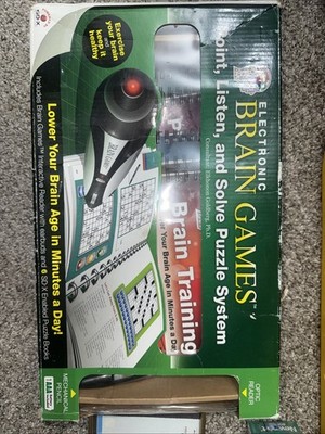 Electronic Brain Games Puzzle System with Optic Reader
