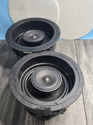 Sonance VP82R Visual Performance 8'' 3-Way In-Ceiling Speakers(Each) Used READ