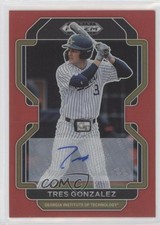2022 Panini Prizm Draft Picks Red 3/50 Tres Gonzalez #PDP140 Auto 10lj