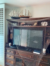 Fishing Net Decor,Fishing Net, Wall Hangings Decor,Mediterranean Style 