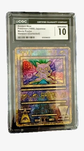1999 Pokémon Ancient Mew Version I - CORRECTED "Nintendo" - CGC 10 Gem Mint