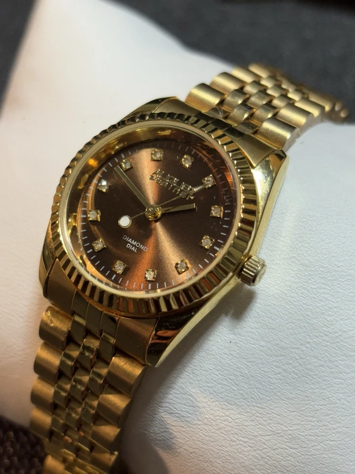 August Steiner Women's Quartz Watch Rose Gold Stainless Wristwatch New Battery - Image 4 of 4