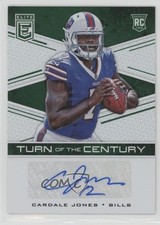 2016 Donruss Elite Turn of the Century Green Cardale Jones #TCA-DJ Auto a0s
