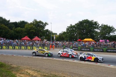WRC Loheac France 2014 Edward Sandstrom Audi action Motor Racing Old Photo 2