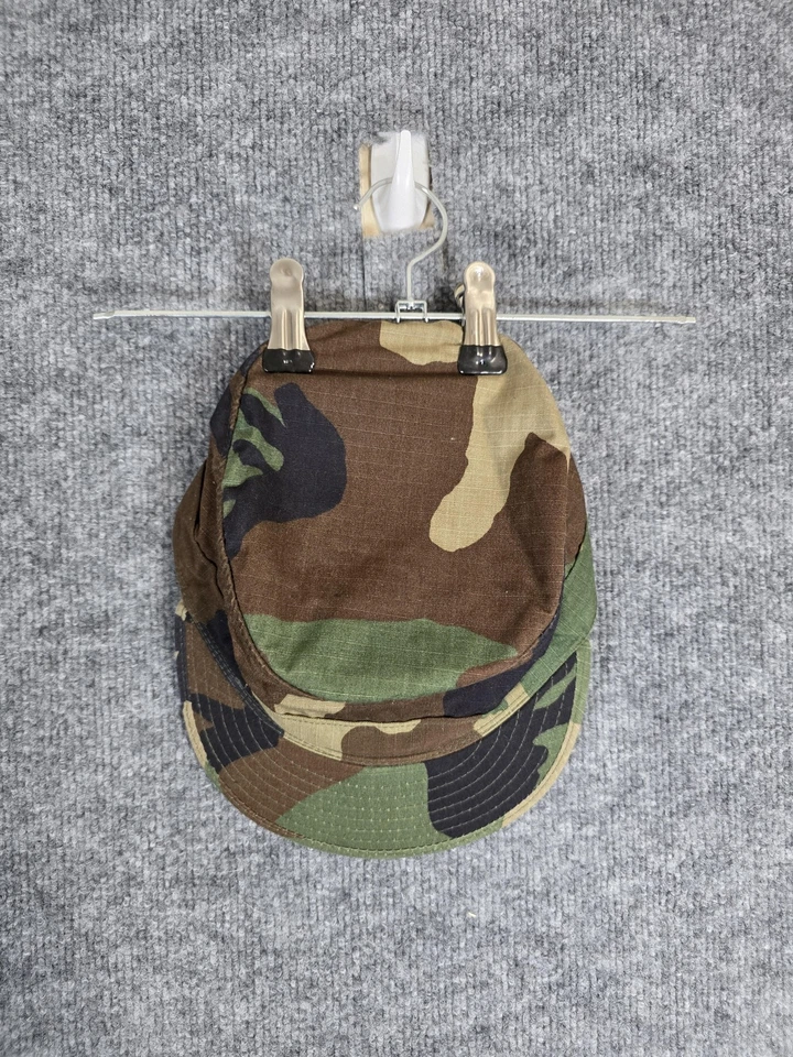 Винтажная армейская патрульная кепка BDU для жаркой погоды камуфляж Woodland размер 7 ИЛИ Industries - Изображение 2 из 4