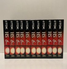 11 TDK T-120 HS VHS Blank Tape Premium Quality 6 Hour Video Cassette New Sealed
