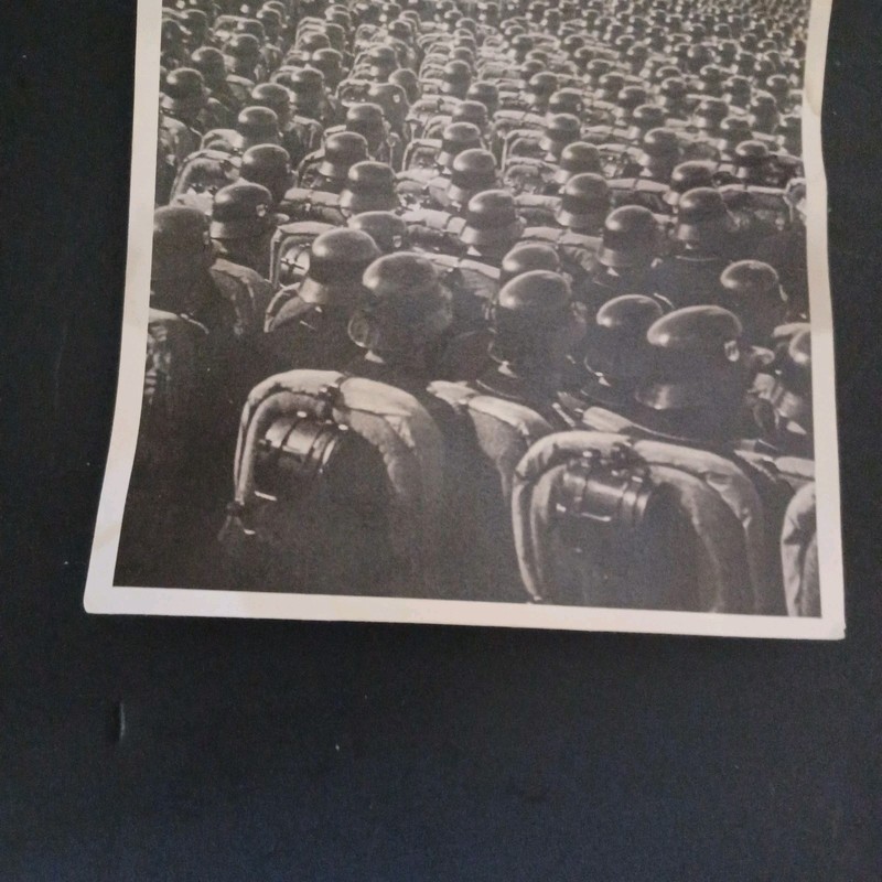 WORlD WaR Two Post Card GERMAN RALLY world war II german POST CARD