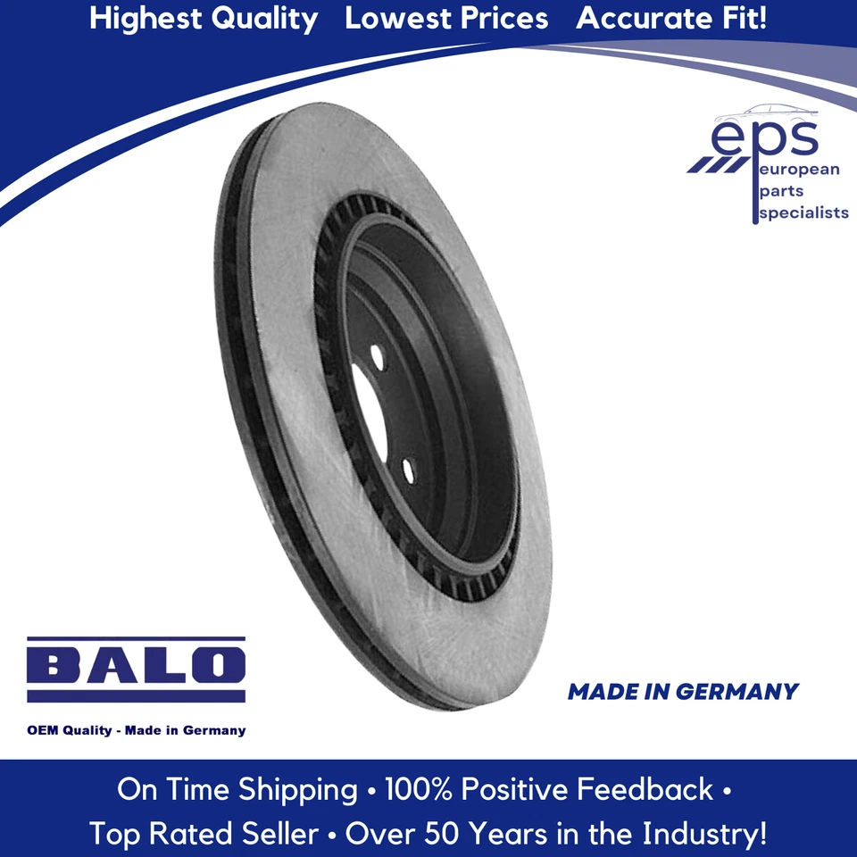 2001-02 Mercedes CL55 S55 AMG CL600 S600 L R German Balo Rear Brake Disc Rotor - Image 2 of 4