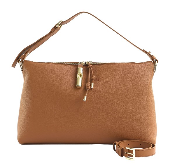 Furla Debby Soft Shoulder Bag M Schultertasche Tasche Brandy Braun Neu-image