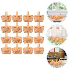 16Pcs Miniature Handwoven Candy Basket for Wedding Party Favors