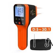 BTMETER Laser Infrared Thermometer Gun Non-Contact Industrial Thermometer 1600°C