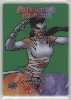 2016 Upper Deck Marvel Gems Crystal Clear Green White Tiger #CC-3 2q0