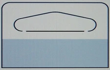 100 CLEAR PLASTIC SELF ADHESIVE STICK SLOT HANG TABS TAG HANGERS * 16OZ * LIMIT 