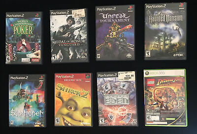 PS2 PlayStation 2 & Xbox 360- 8 Game Lot Bundle All CIB PS2 PlayStation 2 & Xbox 360- 8 Game Lot Bundle All CIB