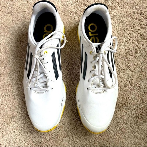 ADIDAS Adizero White & Yellow Men’s Golf Shoes/Cleats Size US 10.5 EVG-791003