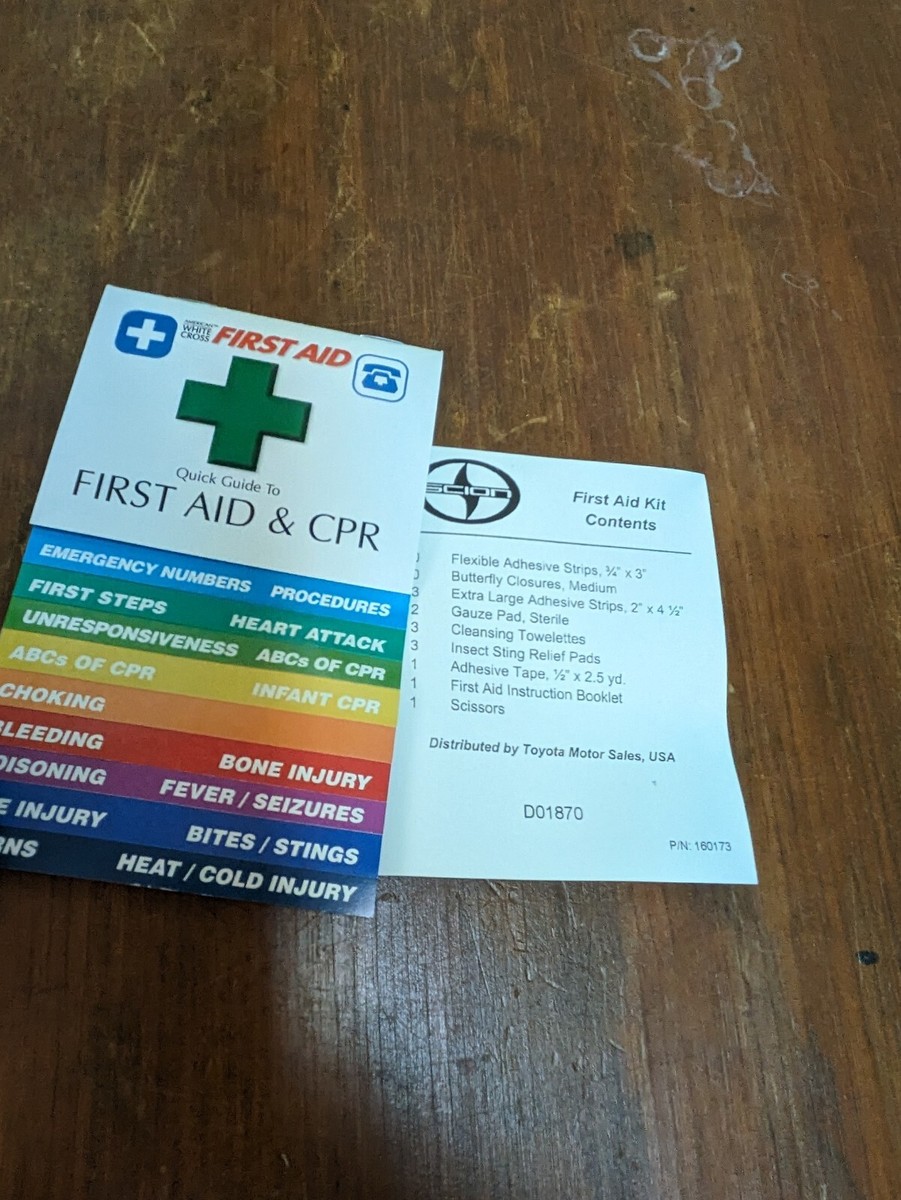 Scion Toyota Motors First Aid Kit In Zip Case | eBay