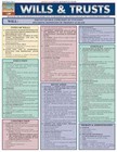 Wills & Trusts Laminate Reference Chart by BarCharts Inc 9781572228153