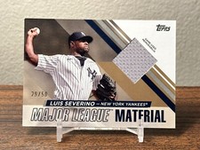 Luis Severino 2024 Topps Series 1 Major League Material Gold #MLMLS Jersey /50