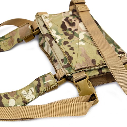 Tactical Combat Chest Rig Vest w/ 5.56 Magazine Pouch Recon Harness Pack Airsoft - Picture 13 of 23