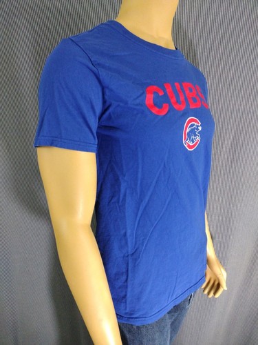 T-shirt Chicago Cubs originale MLB SS blu rosso ombreggiato sfumato adulto media baseball - Foto 4 di 7