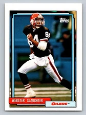 Webster Slaughter 1992 Topps #734 Houston Oilers