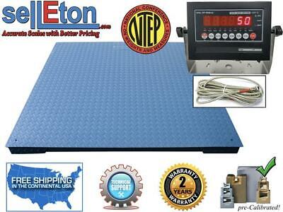 Floor Scale with Ramp 10,000 Lbs X 2 Lb/Pallet Size Selleton Ntep 4 X 4 48 X 48 