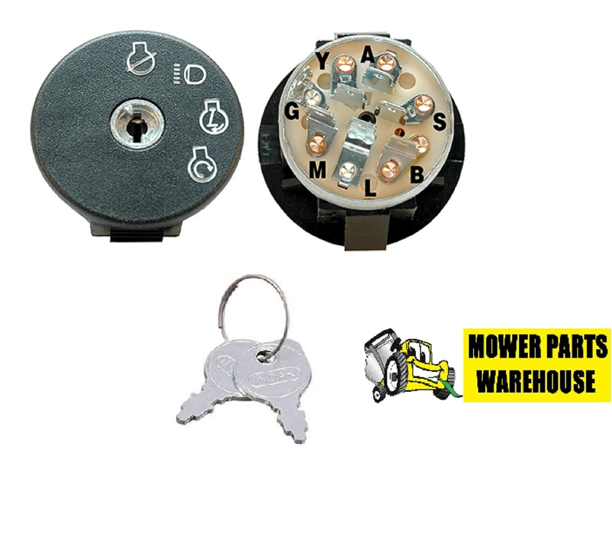 NEW STARTER IGNITION KEY SWITCH ARIENS GRAVELY 01588300 ZOOM ZT XL