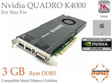 Apple Nvidia Quadro K4000 3GB DDR5 For Mac Pro Bootscreen Mojave Sequoia
