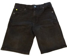 Wonder Nation Jean Shorts, Black, Size 12 Husky Straight