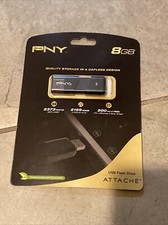 PNY Classic Attache 8GB USB 2.0 Flash Drive - Thumb Portable Storage New SEALED